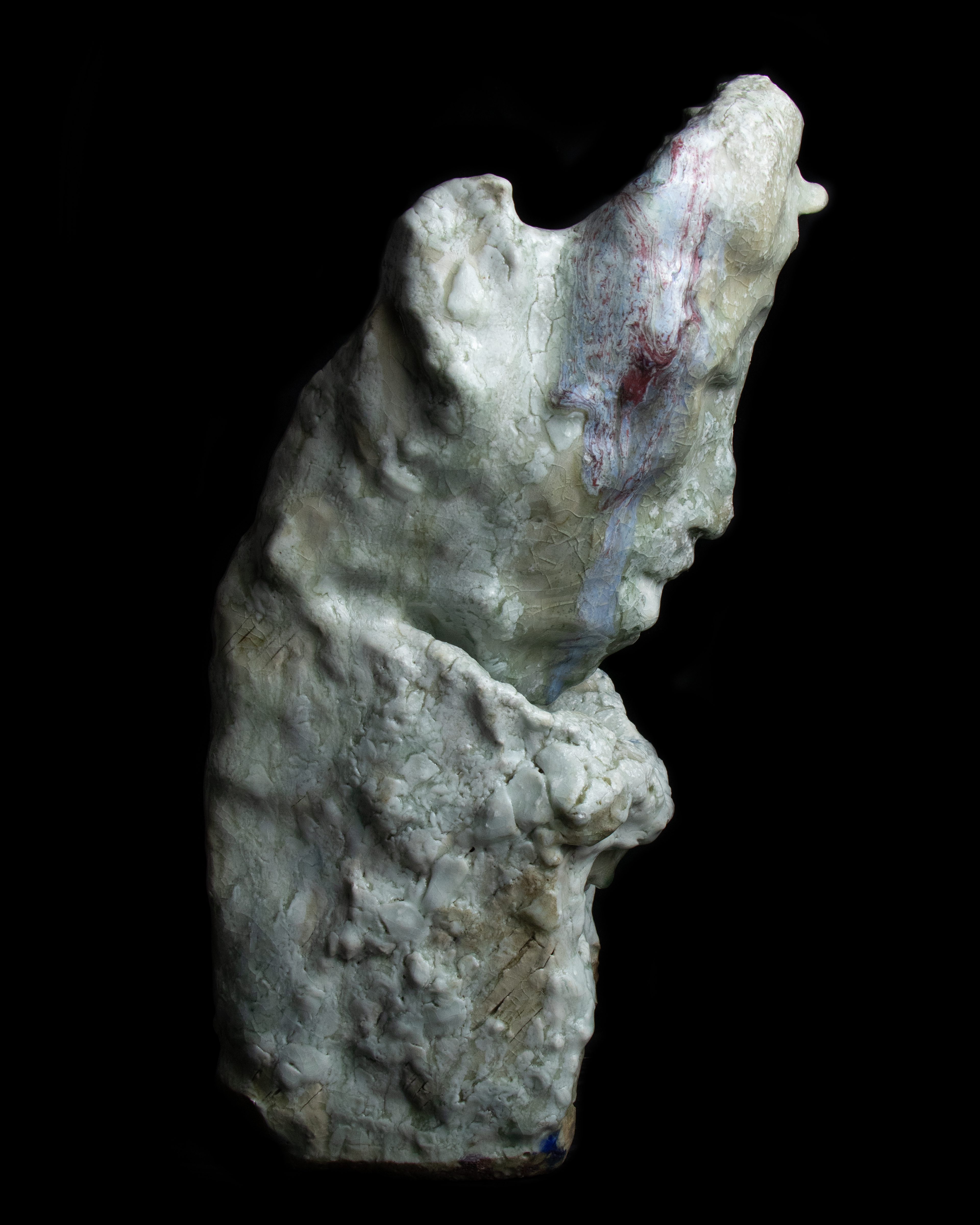 Nicolas-Pierre Réveillard, sculpture "Autoportrait en forme de statue" - "Self-portait in the form of a statue" (1)