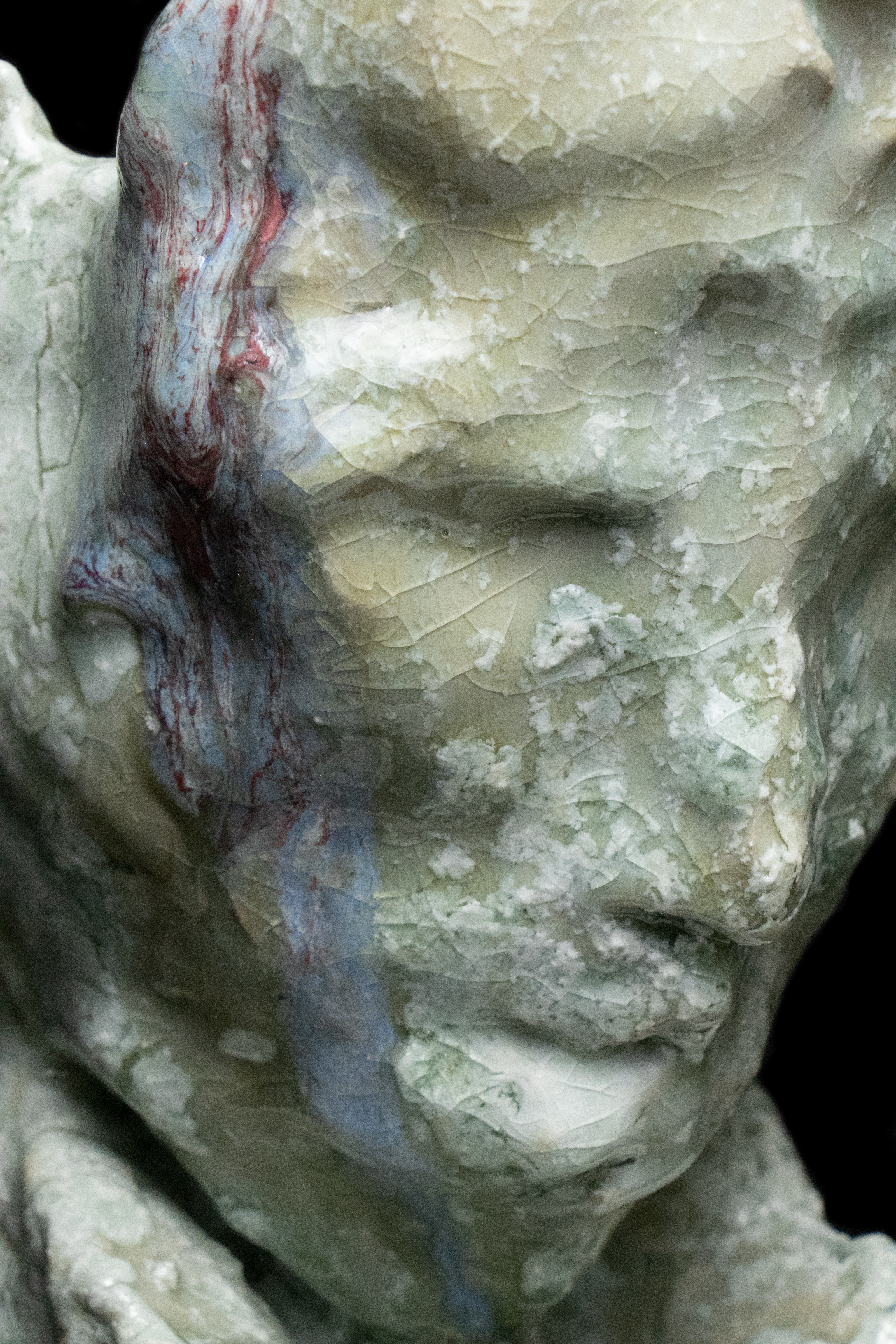 Nicolas-Pierre Réveillard, sculpture "Autoportrait en forme de statue" - "Self-portait in the form of a statue" (3)