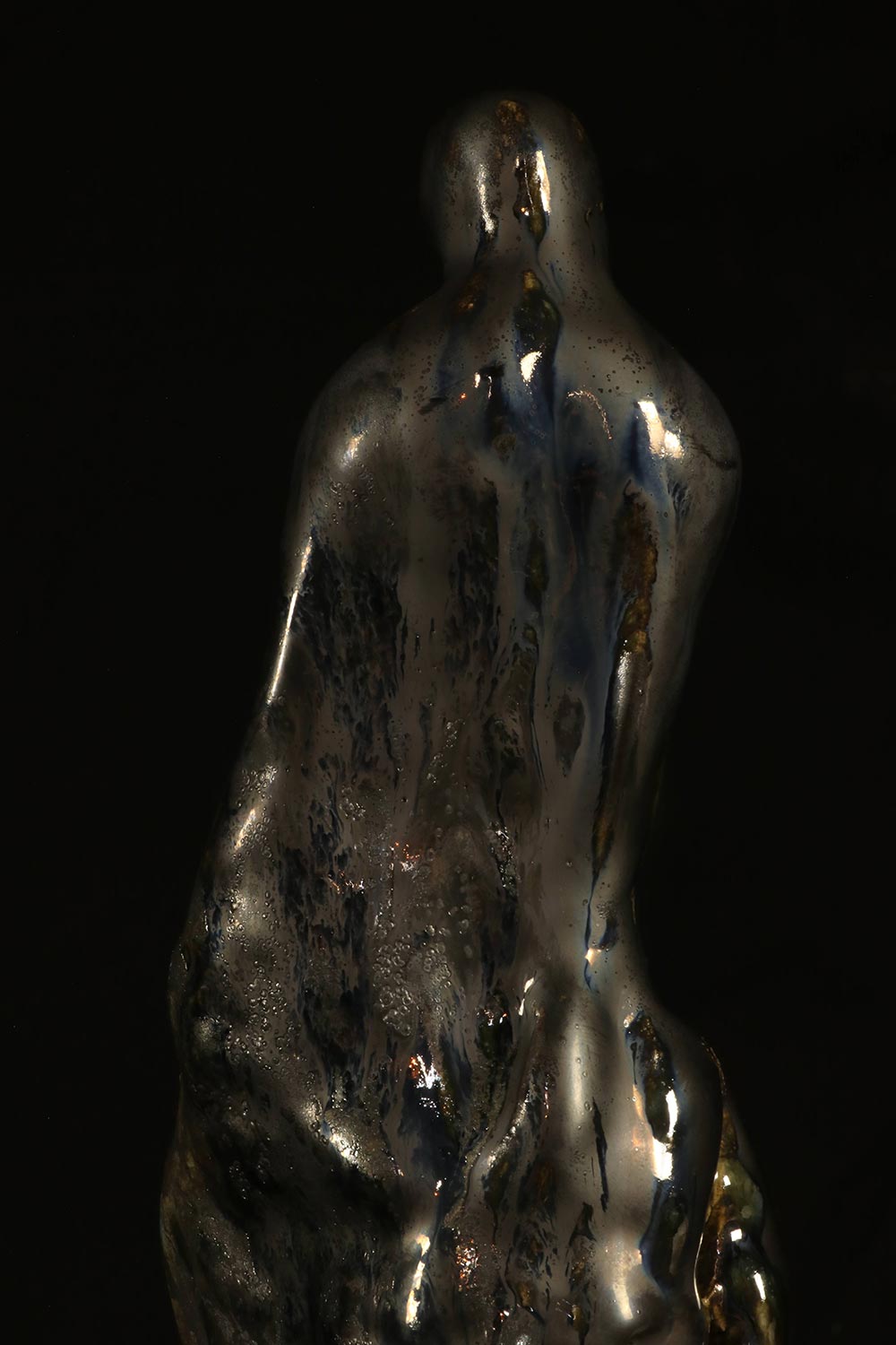 « Prison » // H: 43cm. // Grès, émaux (cuissons bois) ∼ Stoneware, glazes (wood kiln) // 2018/2021 (detail)