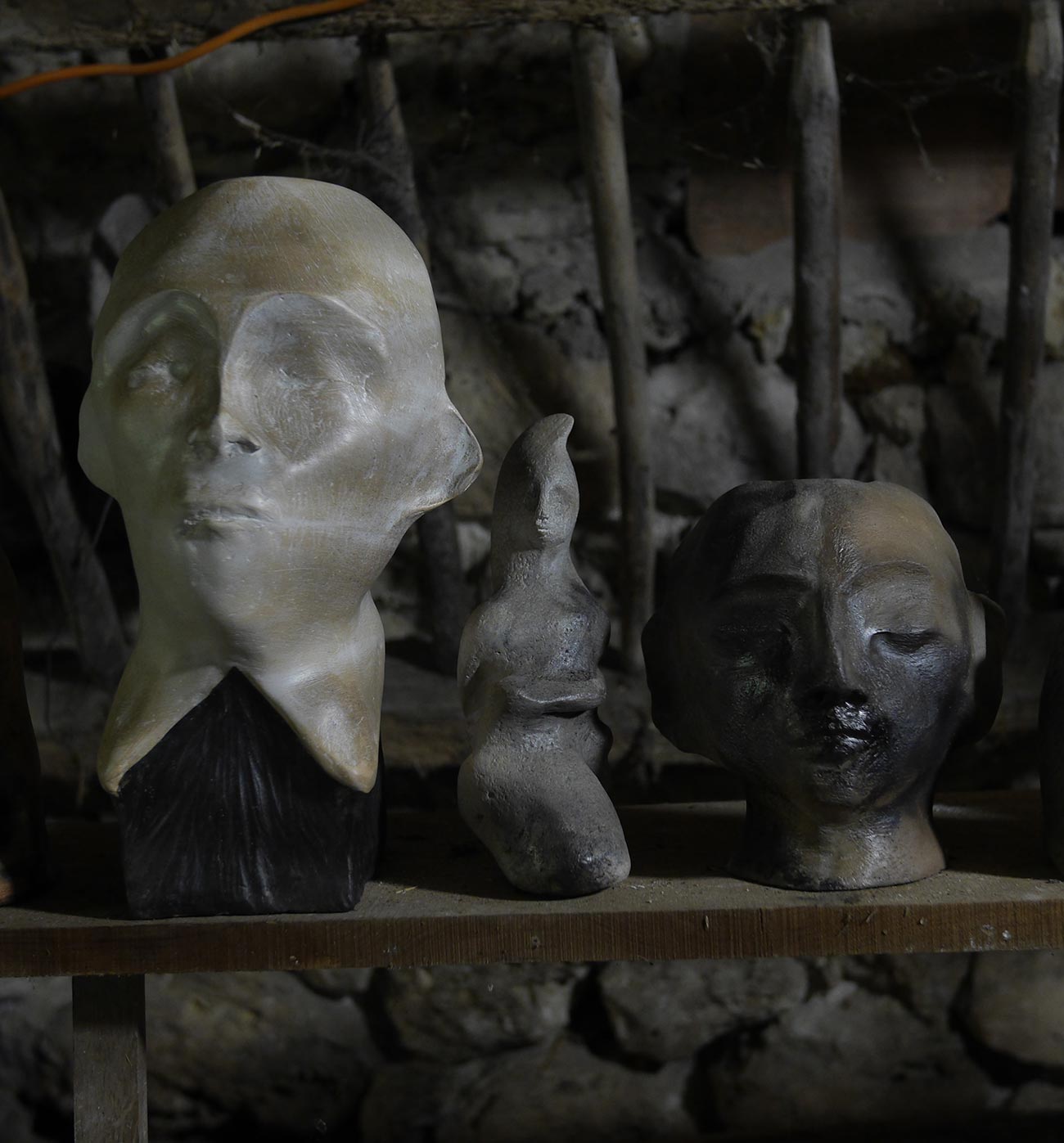 Sculptures céramiqus au second atelier ∼ Ceramic sculptures at the second workshop / 2020
