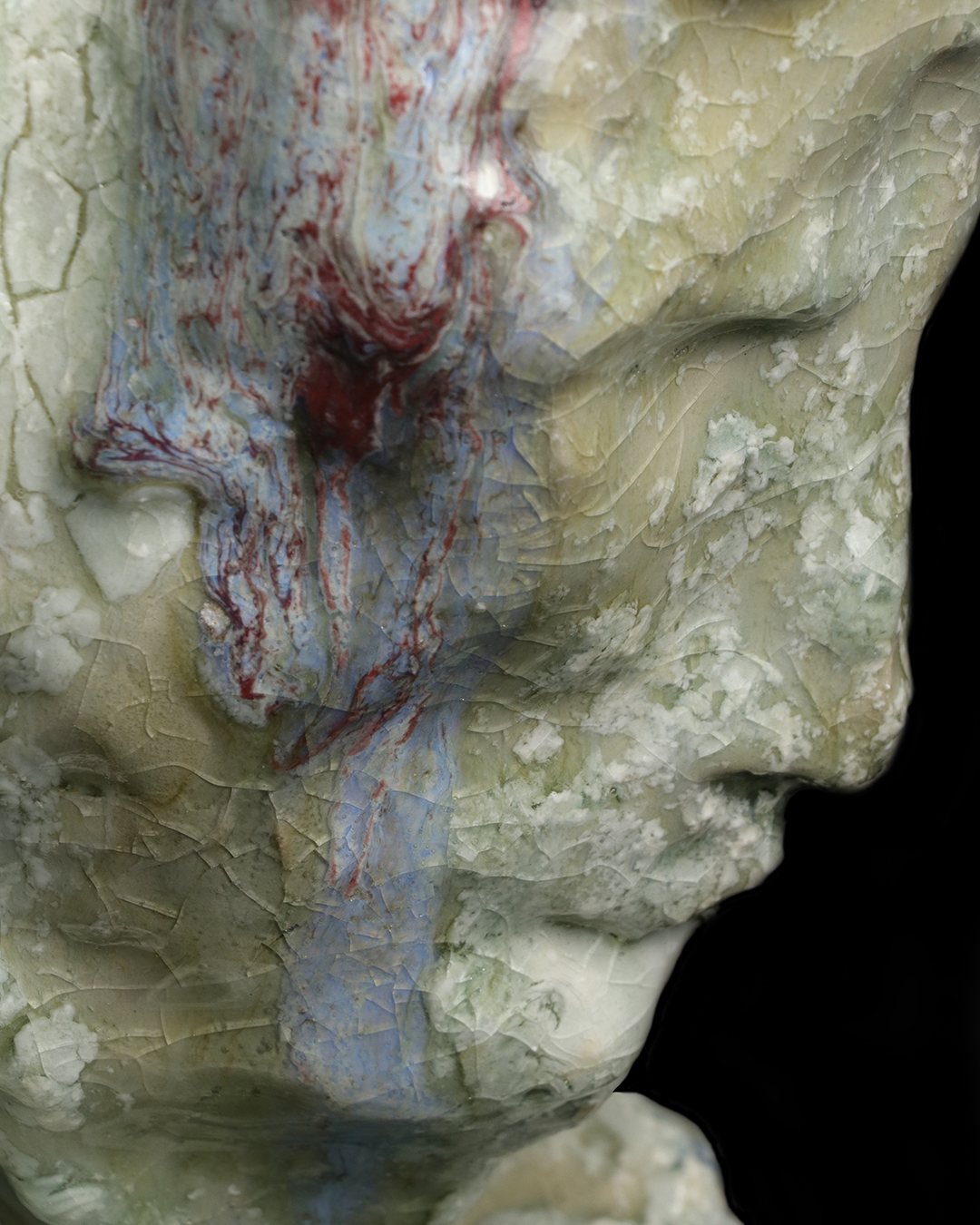 Nicolas-Pierre Réveillard, sculpture « Autoportrait en forme de statue » ∼ « Self-portrait in the form of a statue » (4)